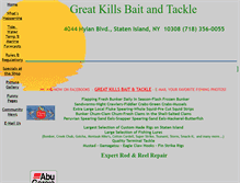 Tablet Screenshot of greatkillsbaitandtackle.com